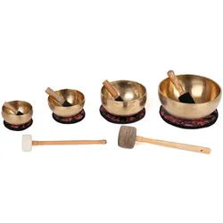 bodhi Klangschalen-Set, bestehend aus 4 Klangschalen Set 1 St