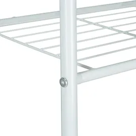 Relaxdays Garderobenständer Sandra 160 x 61,5 x 38 cm Weiß