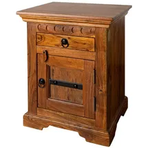 Massivmoebel24 Nachtschrank Oxford 45 x 40 x 60 cm Braun