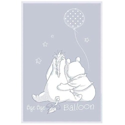 KOMAR Poster „Winnie Pooh Bye Balloon“ Bilder Höhe: 40cm Gr. B/H: 30 cm x 40 cm, Disney, 1 St., grau Poster