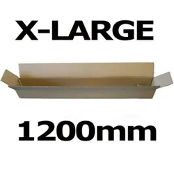 VEPATIM 10x Faltkarton Versandhülsen 1200x110x110mm sehr stabil 2-wellig braun
