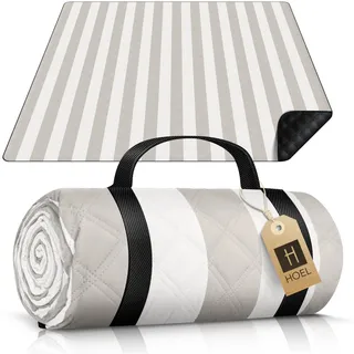 HOEL Picknickdecke beige 200 x 200 cm