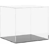 vidaXL Vitrine Transparent 40 x 36 x 35 cm Schwarz