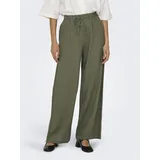 Jdy JDYSAY Linen HW Wide Pant Schlupfhose Kalamata Grün M (38)