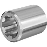 Wiltec Zapfwellen Buchse B-Typ 65 mm Silber