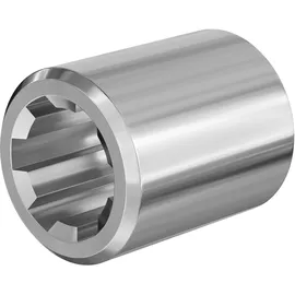 Wiltec Zapfwellen Buchse B-Typ 65 mm Silber