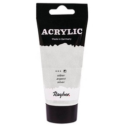 Rayher Acrylic Acrylfarben silber 75,0 ml