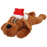 Nobby Xmas Plüsch Hund Schlappi 42 cm, braun, 1 Stück