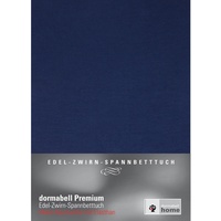 dormabell Premium Jersey-Spannbetttuch navy - 120x200 bis 130x220 cm (bis 24 cm Matratzenhöhe)