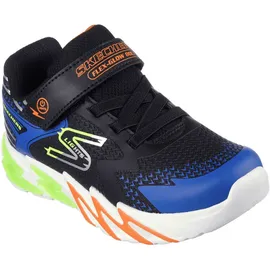 SKECHERS Flex-Glow Bolt Kinder Schwarz/Blau/Orange 33