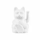 donkey Lucky Cat Mini | White - Japanische Glücksbringer Winkekatze in Weiß, 9,8 cm hoch