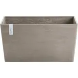 ECOPOTS Blumentopf ECOPOTS "Paris 60 Taupe" Pflanzgefäße Gr. B/H/T: 60cm x 40,5cm x 26,2cm, grau (taupe) für den Außenbereich: frostsicher, bruchsicher und lichtbeständig