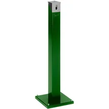 VAR Ascher-Standsäule SG 105 E Korpus moosgrün - Kopfteil silber 2 l