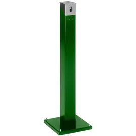 VAR Ascher-Standsäule SG 105 E Korpus moosgrün - Kopfteil silber 2 l