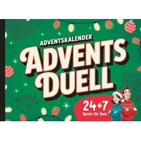 Adventsduell – 24 plus 7 Tage voller Rätsel, Spiele und Spaß bis Silvester: Ein Adventskalender für Freunde, Paare, Geschwister und alle, die lieber zusammen lachen!