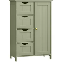 VASAGLE Badezimmerschrank 30 x 55 x 82 cm Lorbeergrün/Waldgrün
