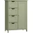 VASAGLE Badezimmerschrank 30 x 55 x 82 cm Lorbeergrün/Waldgrün