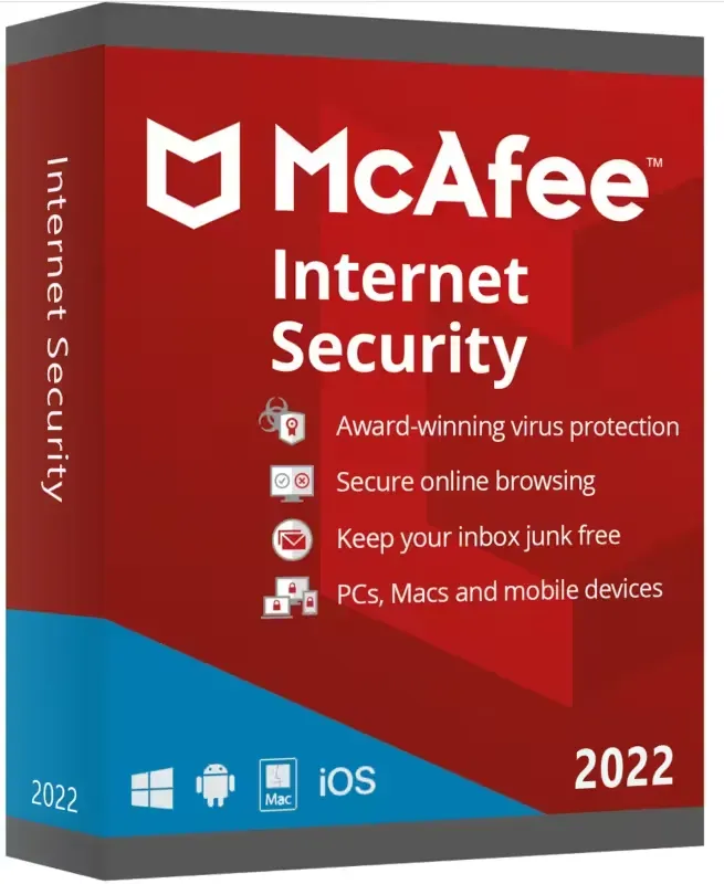McAfee Internet Security 2025  – 1 Jahr | 3 Geräte