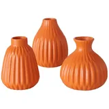 Boltze Vase Esko 3er-Set: Orange