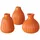 Boltze Vase Esko 3er-Set: Orange