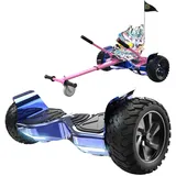 RCB Hoverboards SUV mit Sitz Hoverboards Off-Road, App-fähige Bluetooth Hoverboards, 8,5 '' Hummer + Hoverkart Go Kart für Self Balancing hoverboards, Geschenk für Kinder
