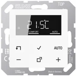 Jung TRDA1790WW LB-Management Raumthermostat-Set, Serie AS/A, alpinweiß