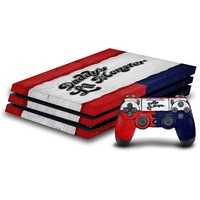 Head Case Designs Offizielle Suicide Squad 2016 Harley Quinn Kostüm Graphics Vinyl Haut Gaming Aufkleber Abziehbild kompatibel mit Sony Playstation 4 PS4 Pro Console and DualShock 4 Controller