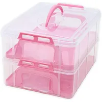 Intirilife Transportbox Kuchentransportbox, Pink