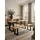 KADIMA DESIGN Sitzbank Akazie Beige 160 x 40 x 45 cm