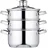 KitchenCraft Topf-Set 3-tlg. Dampfgarer/Suppentopf