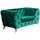 KAWOLA Sessel NARLA Velvet 80 x 80 x 90 cm Grün