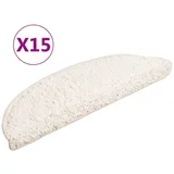 vidaXL Stufenmatte 56 x 17 cm Weiß