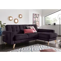 exxpo - sofa fashion Ecksofa EXXPO - SOFA FASHION "Nappa, kompakt und komfortabel, bequem, zeitloses Design, L-Form", lila (purole), B:222cm H:87cm T:156cm, Samtvelours (100% Polyester);Webvelours (100% Polyester), Sofas, Ecksofa, tolle Detailverarbeitung, inkl.