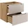 Badplaats Waschbeckenunterschrank Ocean 2 Schubladen 60 x 59 x 46 cm Beige