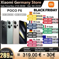 Globale Version poco f6 5g 256gb/512gb Löwenmaul 8s gen 3 nfc 6.67 "120hz amoled Display 50mp Kamera