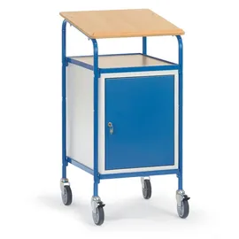 FETRA Schrank Stahl 605 x 695 x 1195 mm blau mit Tür