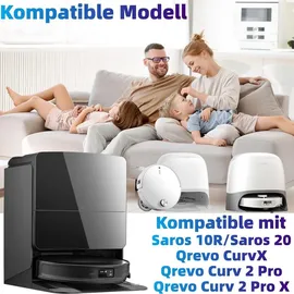 bluearks Zubehörset für Roborock Saros 10R/Saros 20/Qrevo Curv 2 Pro/Qrevo CurvX/Qrevo Curv 2 ProX