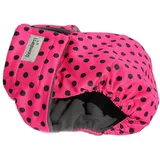 Glenndarcy Hundewindeln - OHNE SCHWANZLOCH - für z.B FRENCHIES und Bulldoggen - (Medium Long Pants only, Pink Black Dots)