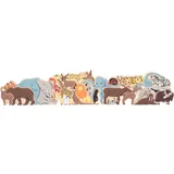 Small Foot Company Small foot 12465 - Buchstabenpuzzle Tiere, Holz, Lernspielzeug