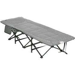 Outsunny - Feldbett - 68Lx186Wx48Hcm - Schwarz