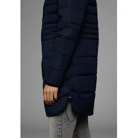POLARINO Wintermantel POLARINO, Damen, Gr. 40, blau (marine), Obermaterial: 100% Polyester. Futter: 100% Polyester. Wattierung: 100% Polyester, unifarben, Rippstrickbündchen, Mäntel Wintermantel, Warm wattiert. Obermaterial wasserabweisend und winddicht.