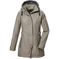G.I.G.A. DX Damen Softshell Parka/Softshelljacke mit abzippbarer Kapuze GW 22 WMN SFTSHLL PRK, elefant, 50, 42210-000