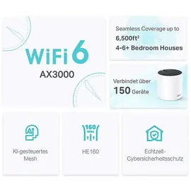 TP-Link Deco X55 Mesh System AX3000 3er Pack