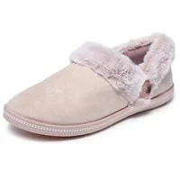 SKECHERS Cozy Campfire FRESH TOAST Hausschuh, Blush Microfiber/Faux Fur,