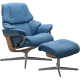 Stressless Stressless® Relaxsessel »Reno«, mit Cross Base, Größe S, M & L, Holzakzent Eiche