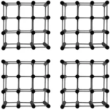 Proregal Weinregal 36 x 36 x 24 cm Grau