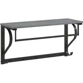 Homcom Garderobenleiste 70 cm Grau