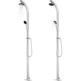 vidaXL Gartendusche grau 215 cm