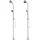 vidaXL Gartendusche grau 215 cm