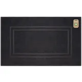 Lavea® Badematte 50 x 80 cm, Bali Badteppich aus Baumwolle, Rutschfester Badvorleger, saugstarker Badezimmerteppich, 100% GOTS Bio-Baumwolle Handtuch, Premium Frottier Duschmatte, Anthrazit